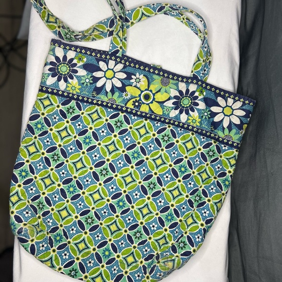 Vera Bradley shoulder bag - green and blue - Picture 2 of 5